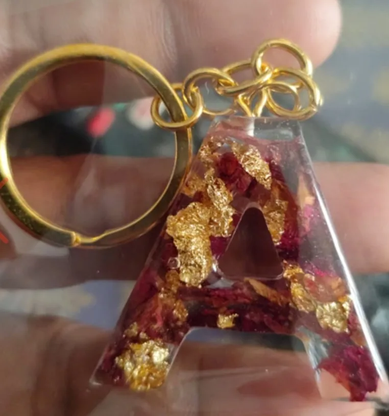 A letter keychain