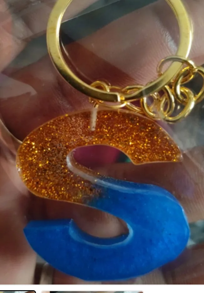 S letter keychain